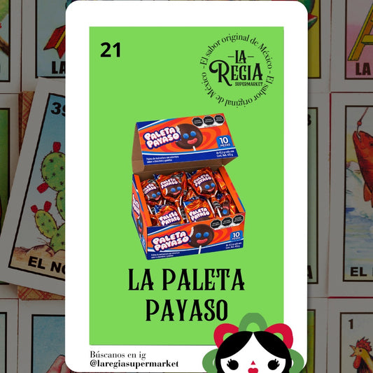 Paleta Payaso, dulce mexicano de malvavisco con cubierta sabor chocolate y gomitas, La Regia Supermarket